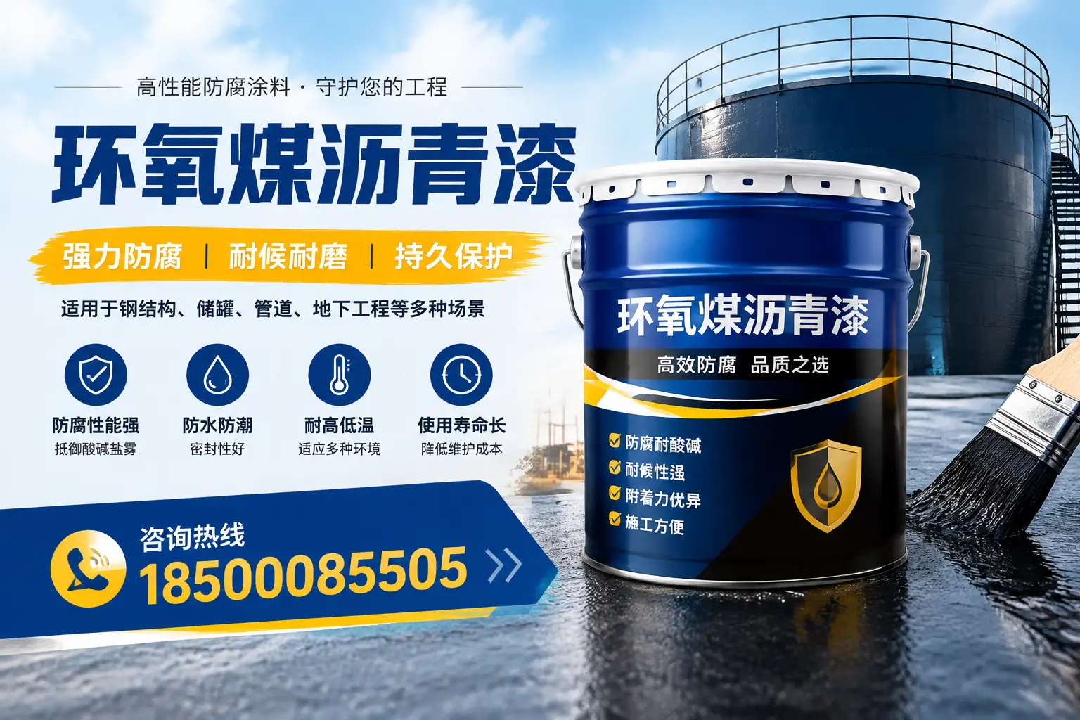 环氧煤沥青漆在工业中的应用，潮州企业的选择